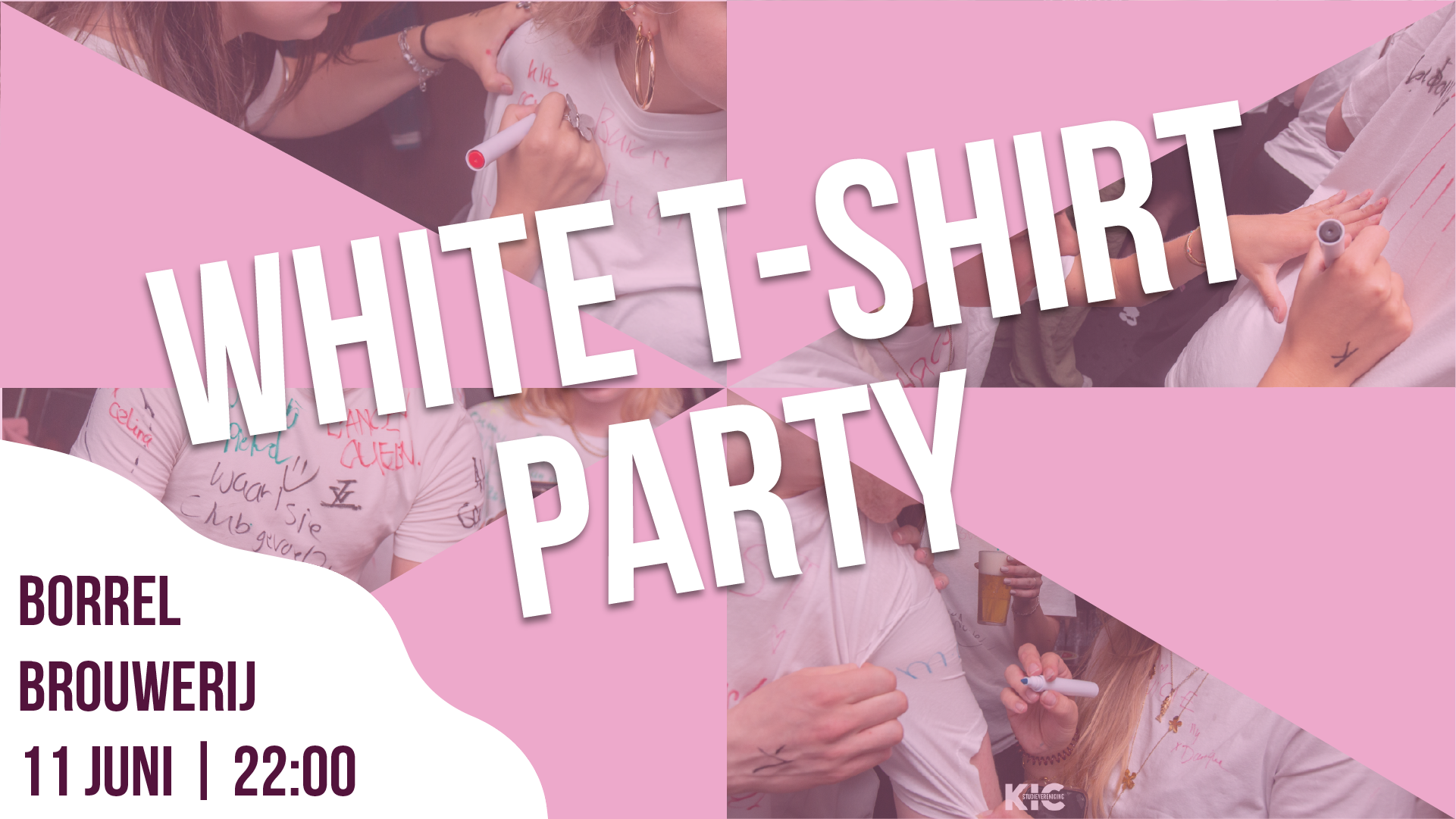 White t-shirt borrel